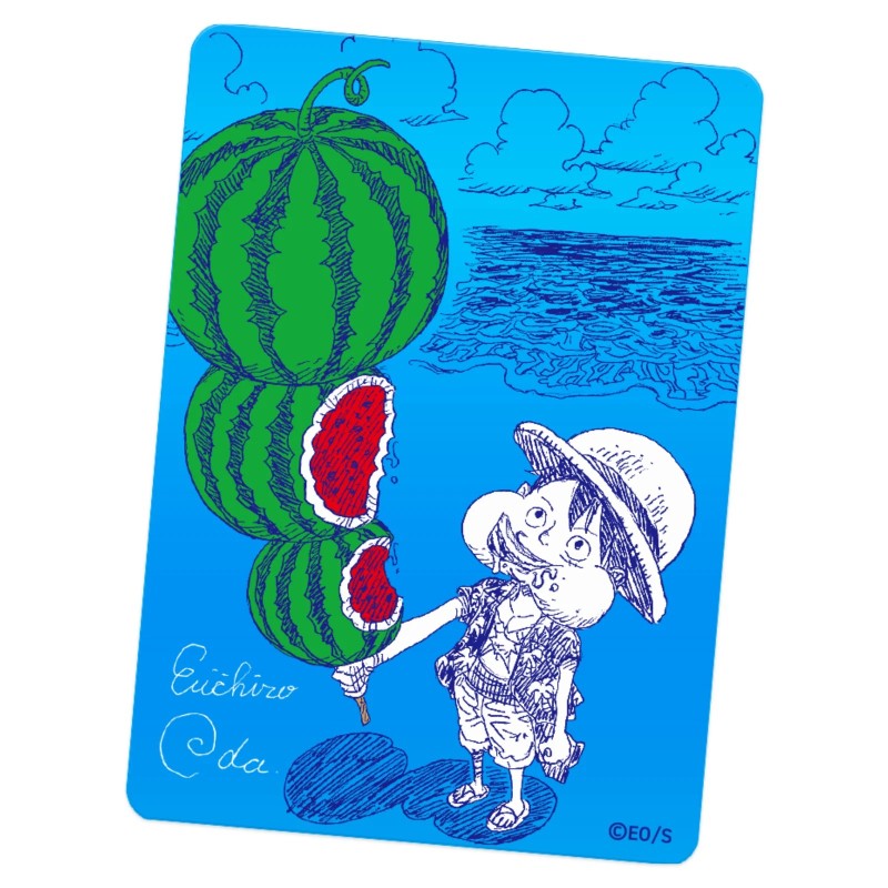 Carta Watermelon Luffy promocional Eiichiro Oda
